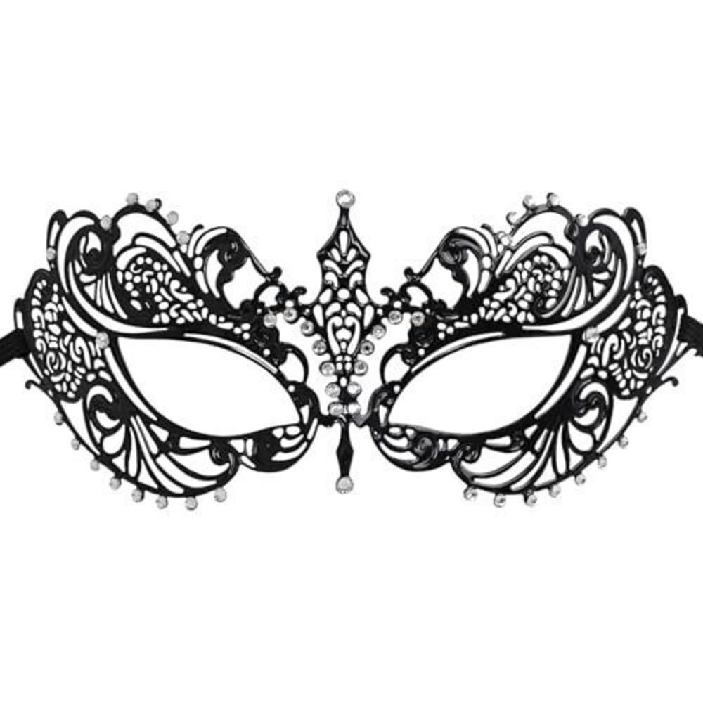 9323 Masquerade Mask , Metal Masks with Sparkling Rhinestones, Venetian